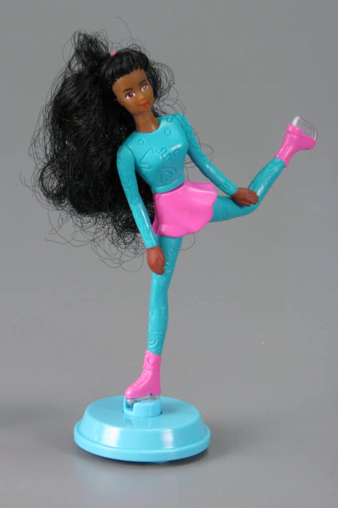 Ice Skatin' Barbie #8, 1994, McDonald’s Happy Meal toy premium, The Strong National Museum of Play, Rochester, New York.