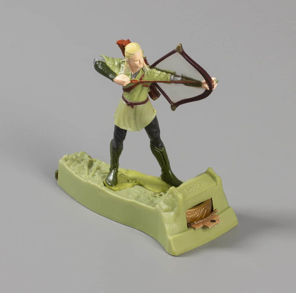Lord of the Rings: Legolas, Burger King Kids Meal toy premium, about 2001, gift of Garth Parker, Andrea Bolton, and Kellan Parker, The Strong National Museum of Play, Rochester, New York.