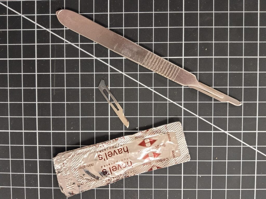 Stainless-steel medical scalpel and blades