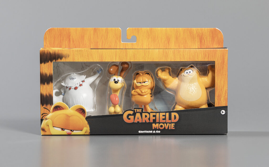 Garfield figurine set, The Garfield Movie: Garfield & Co., 2024, The Strong National Museum of Play, Rochester, NY.