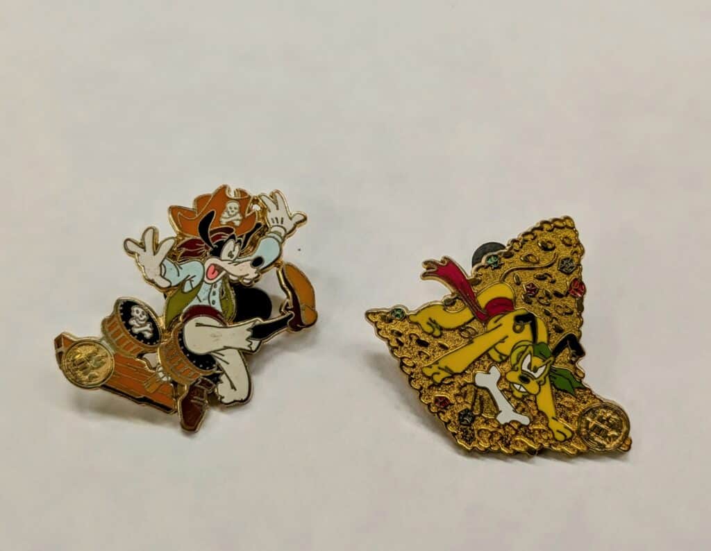 Virtual Magic Kingdom enamel pins, 2007. Courtesy of the author.