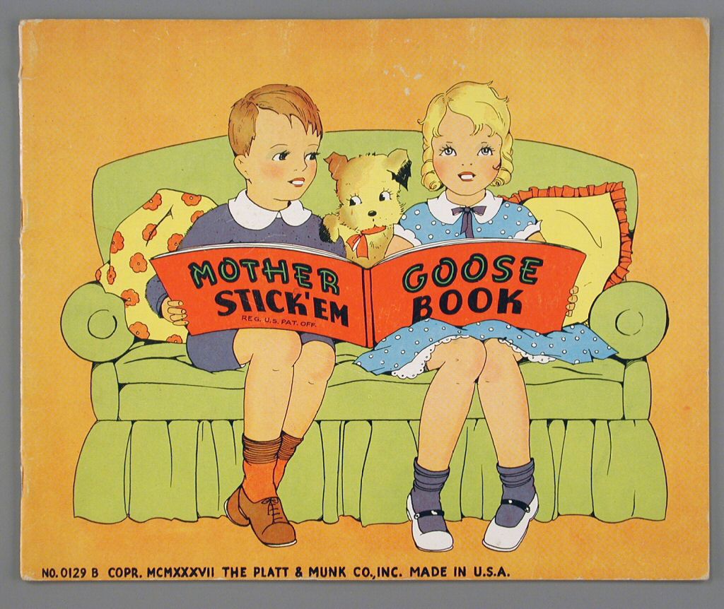 Mother Goose Stick’em Book, 1937. The Strong National Museum of Play, Rochester, New York.
