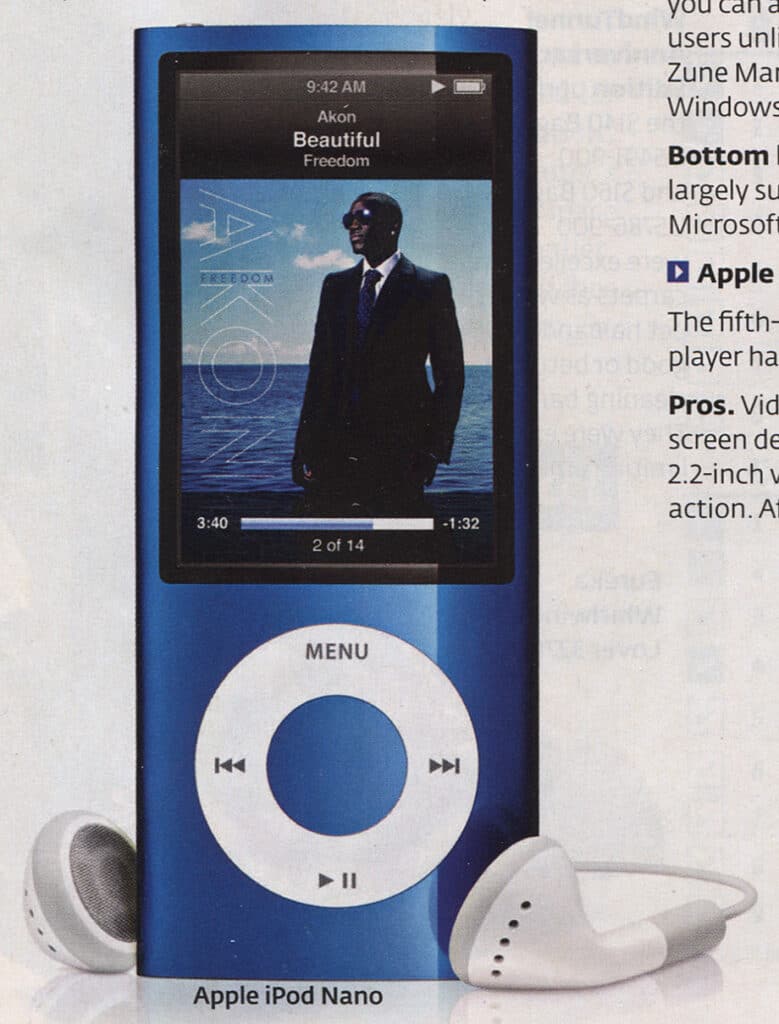 4th Generation iPod Nano, Consumer Reports, December 2009, Brian Sutton-Smith Library and Archives of Play at The Strong, Rochester, NY.