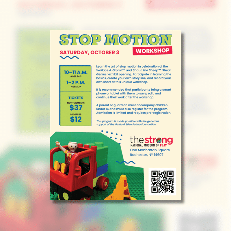 Stop Motion Workshop Flyer